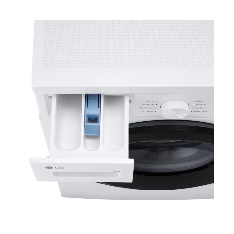 LG A10 Series 8kg 1400rpm Washing Machine - White