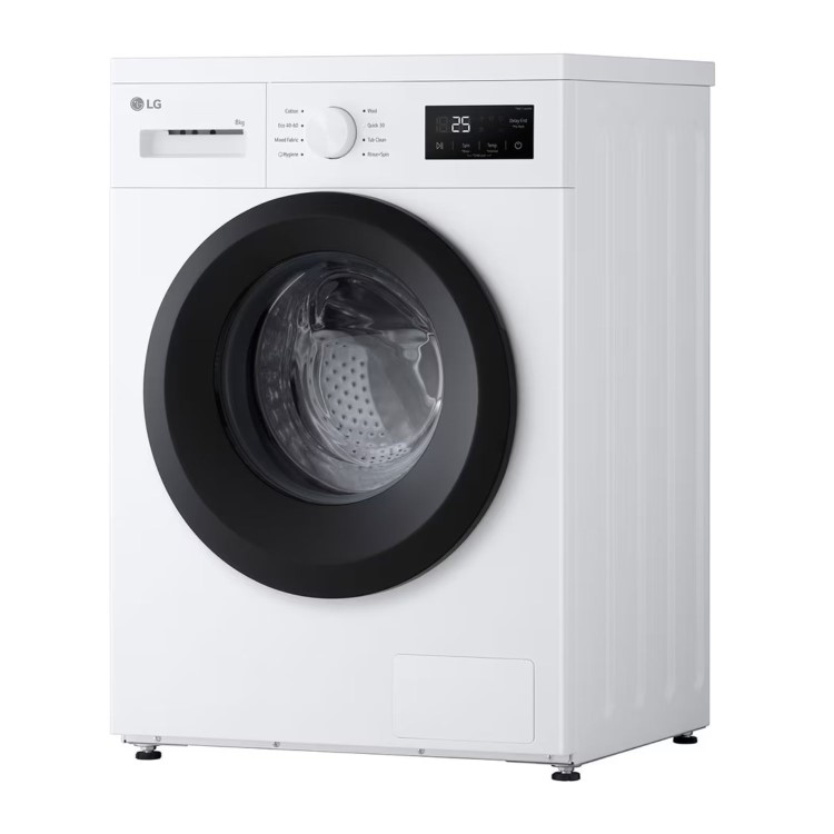 LG A10 Series 8kg 1400rpm Washing Machine - White