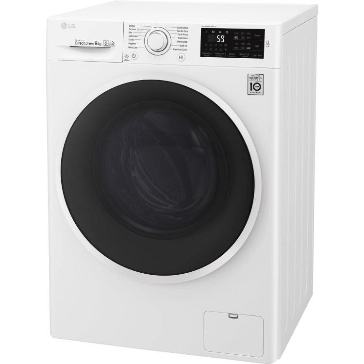 LG F4J609WN 9kg 1400rpm 6Motion Direct Drive Freestanding Washing Machine With Smart Thinq - White