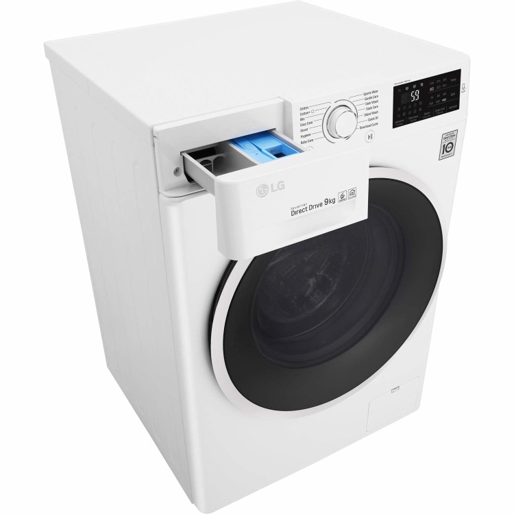 LG F4J609WN 9kg 1400rpm 6Motion Direct Drive Freestanding Washing Machine With Smart Thinq - White