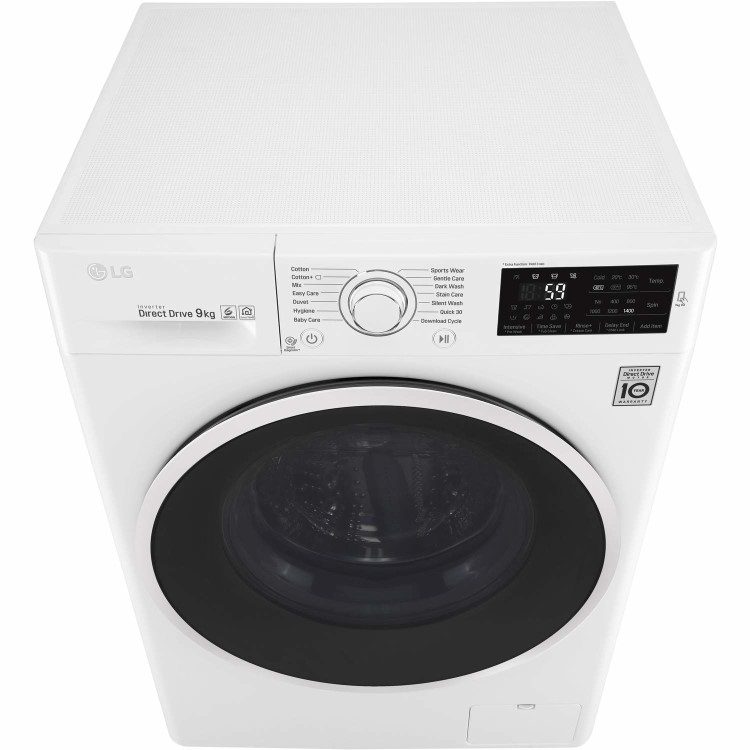 LG F4J609WN 9kg 1400rpm 6Motion Direct Drive Freestanding Washing Machine With Smart Thinq - White