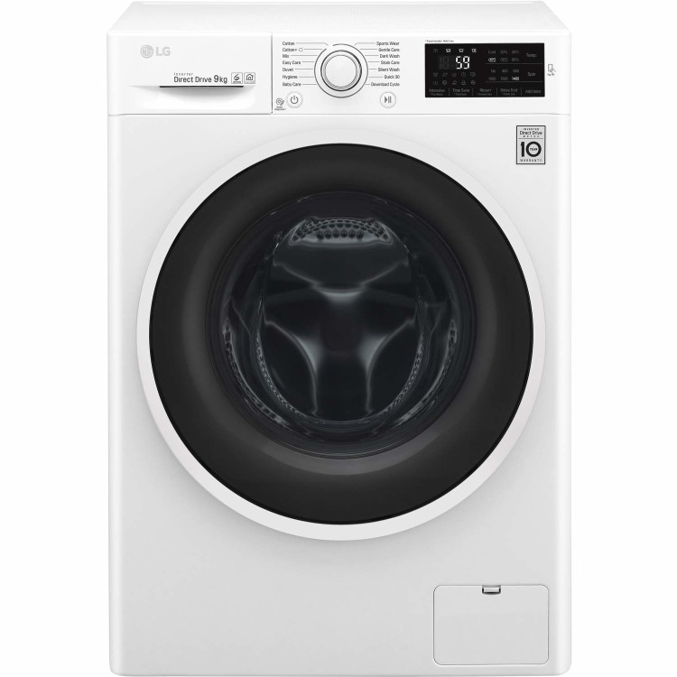 LG F4J609WN 9kg 1400rpm 6Motion Direct Drive Freestanding Washing Machine With Smart Thinq - White