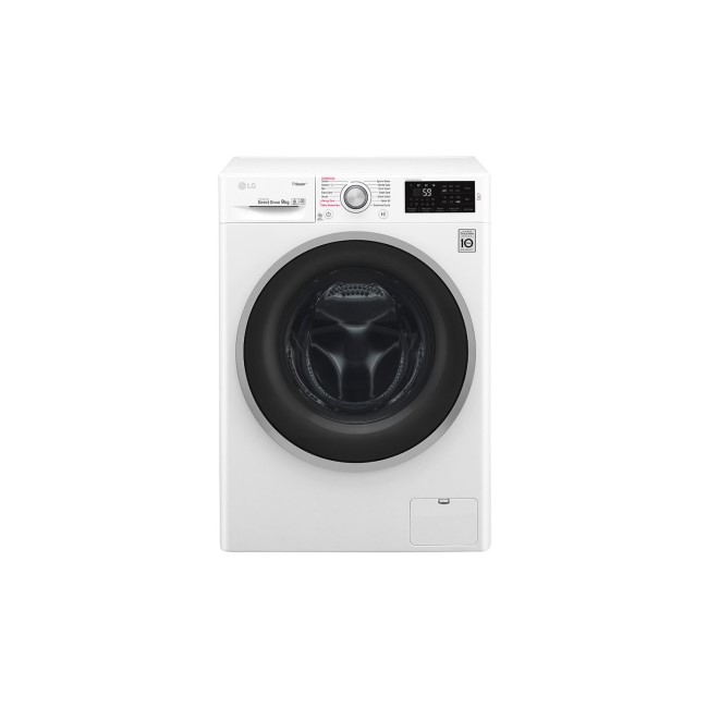 LG F4J609WS 9kg 1400rpm 6Motion Direct Drive Freestanding Washing Machine With Smart Thinq - White