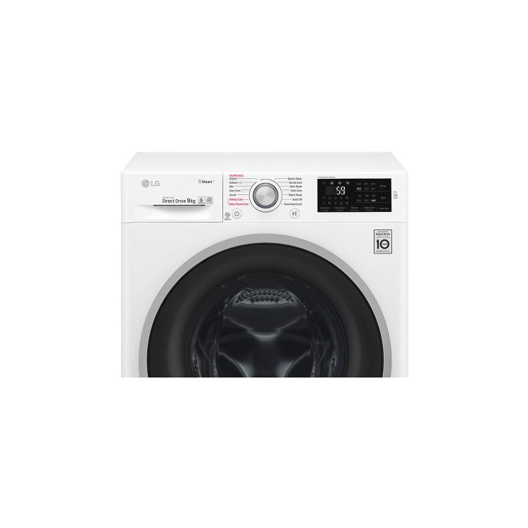 LG F4J609WS 9kg 1400rpm 6Motion Direct Drive Freestanding Washing Machine With Smart Thinq - White