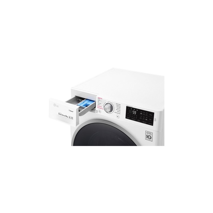 LG F4J609WS 9kg 1400rpm 6Motion Direct Drive Freestanding Washing Machine With Smart Thinq - White