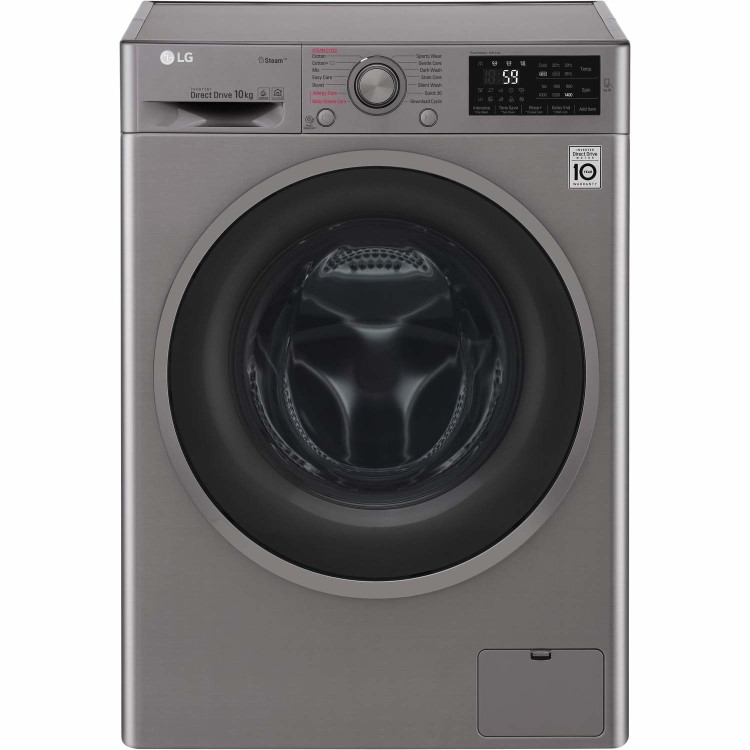 LG F4J610SS 10kg 1400rpm 6Motion Direct Drive Freestanding Washing Machine With Smart Thinq - Graphi