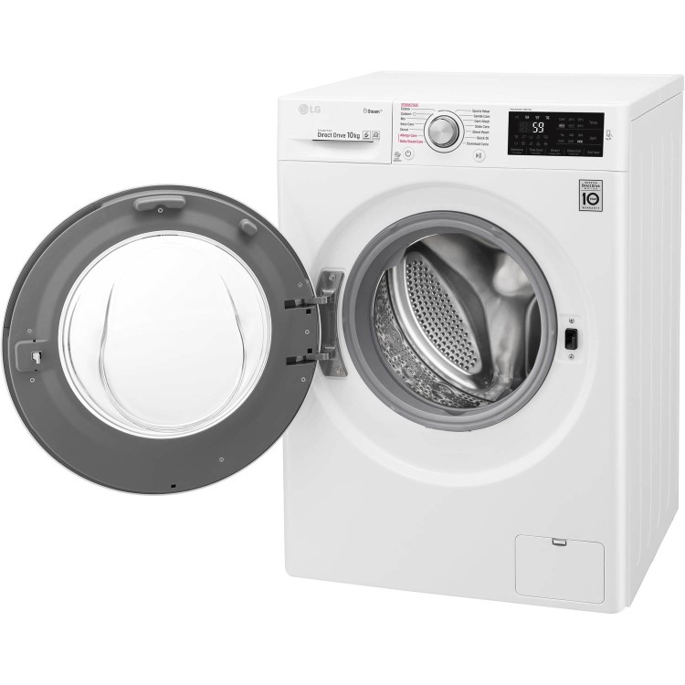 LG F4J610WS 10kg 1400rpm 6Motion Direct Drive Freestanding Washing Machine With Smart Thinq - White
