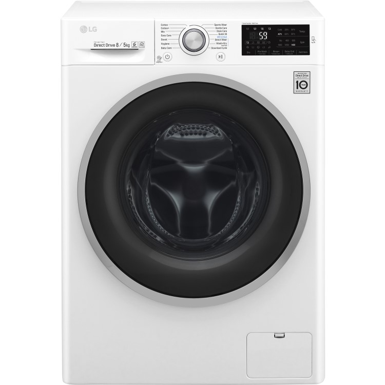 GRADE A2 - LG F4J6TM1W Direct Drive Smart 8kg Wash 5kg Dry 1400rpm Freestanding Washer Dryer - White