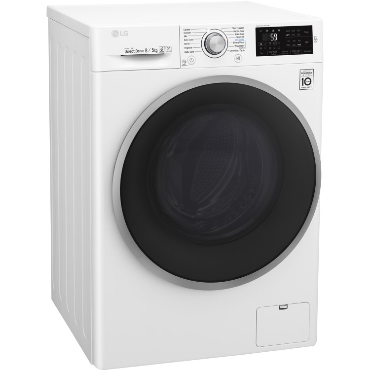 GRADE A2 - LG F4J6TM1W Direct Drive Smart 8kg Wash 5kg Dry 1400rpm Freestanding Washer Dryer - White