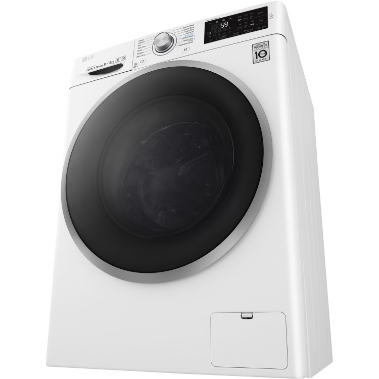 GRADE A2 - LG F4J6TM1W Direct Drive Smart 8kg Wash 5kg Dry 1400rpm Freestanding Washer Dryer - White
