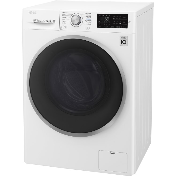 GRADE A2 - LG F4J6TM1W Direct Drive Smart 8kg Wash 5kg Dry 1400rpm Freestanding Washer Dryer - White