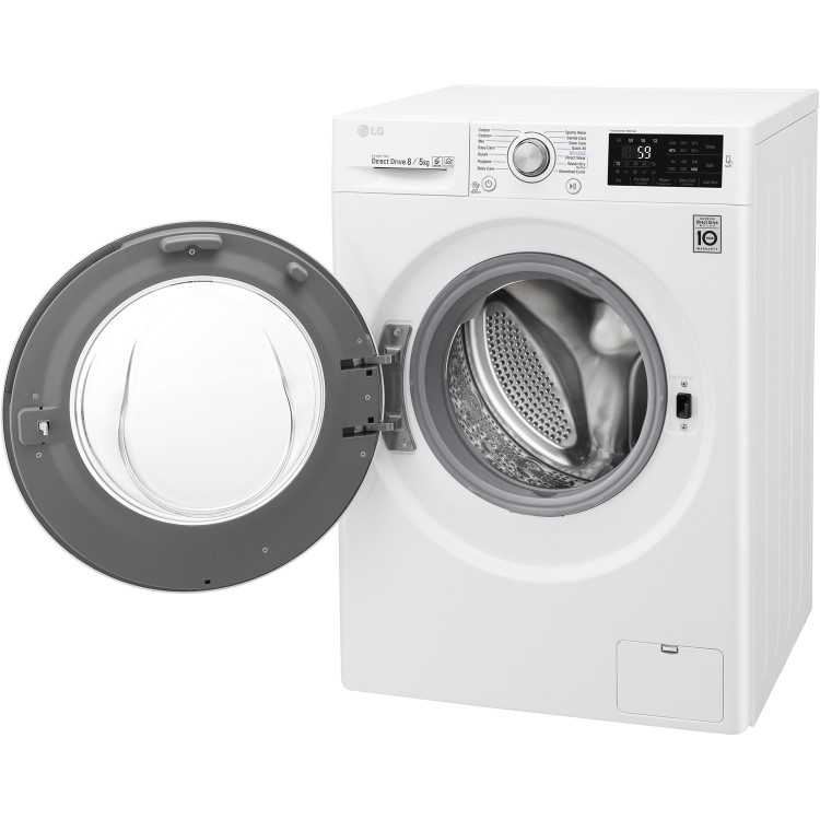 GRADE A2 - LG F4J6TM1W Direct Drive Smart 8kg Wash 5kg Dry 1400rpm Freestanding Washer Dryer - White