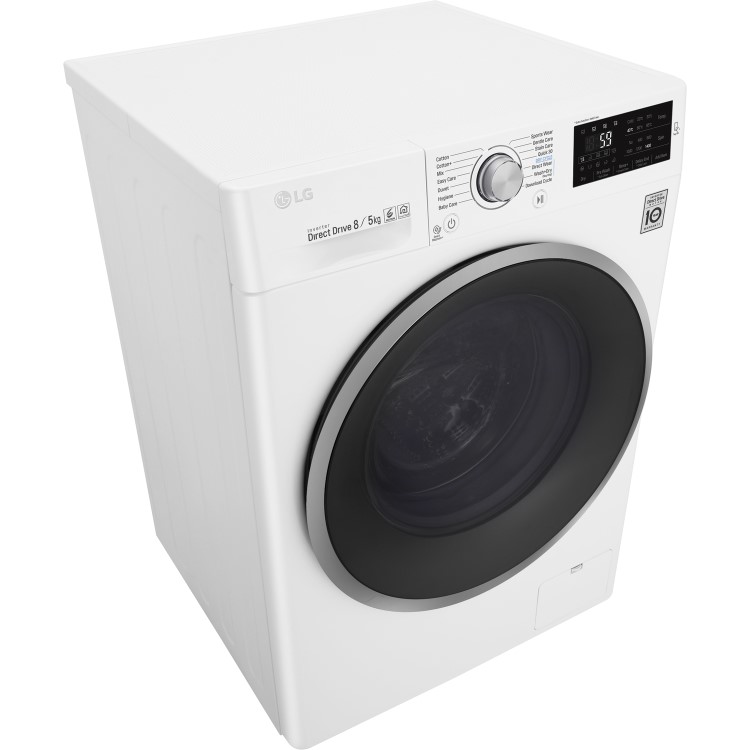 GRADE A2 - LG F4J6TM1W Direct Drive Smart 8kg Wash 5kg Dry 1400rpm Freestanding Washer Dryer - White