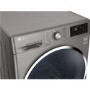 LG F4J6TN2S DirectDrive SmartThink Connectivity 8kg 1400rpm Freestanding Washing Machine-Shine Steel