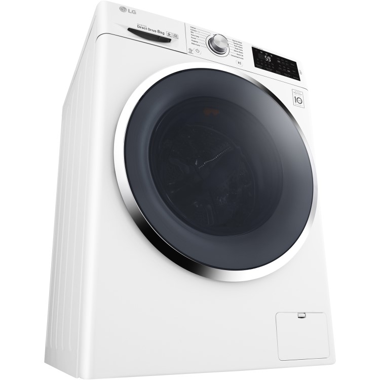 LG F4J6TN2W DirectDrive Smart 8kg 1400rpm Freestanding Washing Machine-White