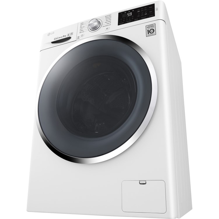 LG F4J6TN2W DirectDrive Smart 8kg 1400rpm Freestanding Washing Machine-White