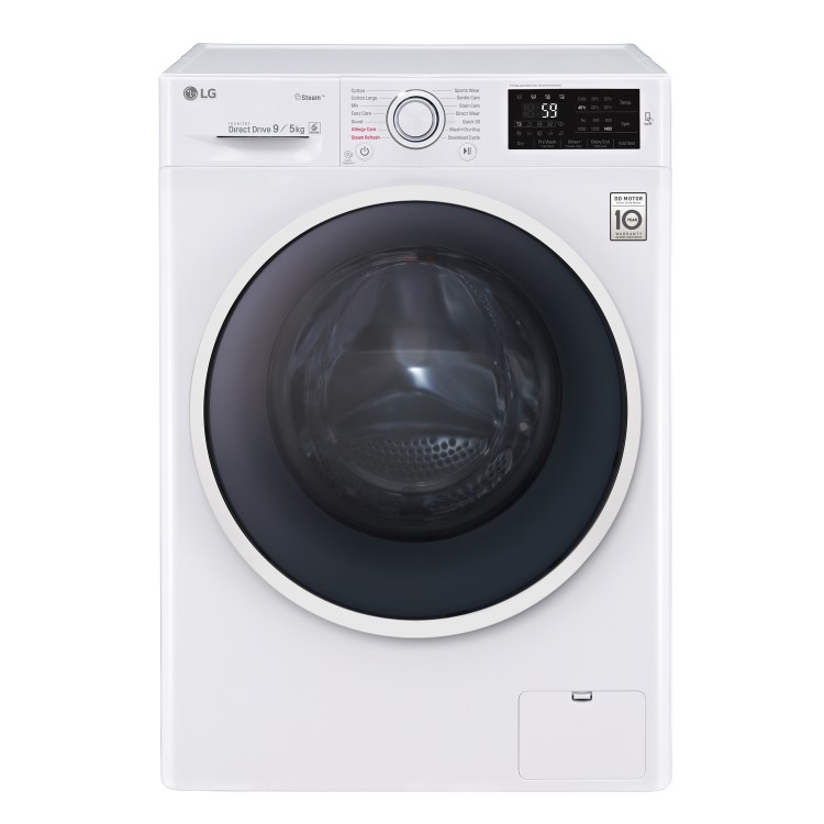 LG F4J6VG0W 9kg Wash 5kg Dry 1400rpm Direct Drive Freestanding Washer Dryer - White