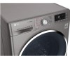 LG F4J8FH2S 9kg Wash 6kg Dry Eco Hybrid Freestanding Washer Dryer With TrueSteam And SmartThinQ - Shiny Steel