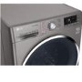 LG F4J8FH2S 9kg Wash 6kg Dry Eco Hybrid Freestanding Washer Dryer With TrueSteam And SmartThinQ - Shiny Steel