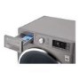 LG F4J8FH2S 9kg Wash 6kg Dry Eco Hybrid Freestanding Washer Dryer With TrueSteam And SmartThinQ - Shiny Steel