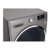 LG F4J8FH2S 9kg Wash 6kg Dry Eco Hybrid Freestanding Washer Dryer With TrueSteam And SmartThinQ - Shiny Steel