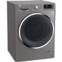 LG F4J8FH2S 9kg Wash 6kg Dry Eco Hybrid Freestanding Washer Dryer With TrueSteam And SmartThinQ - Shiny Steel