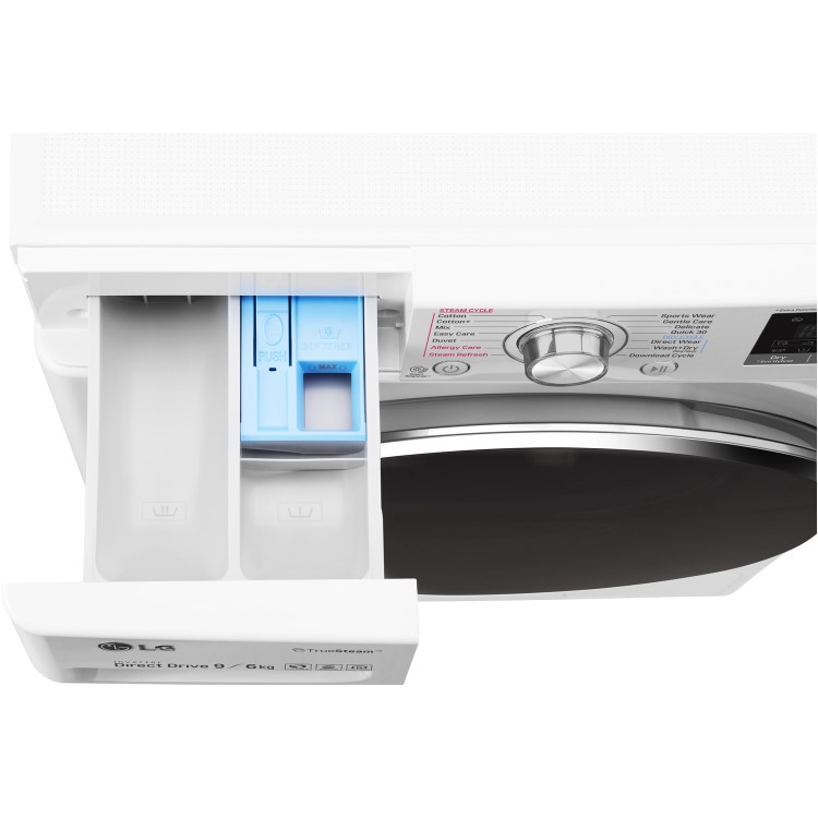 LG F4J8FH2W Smart ThinQ 9kg Wash 6kg Dry 1400rpm Freestanding Washer Dryer - White