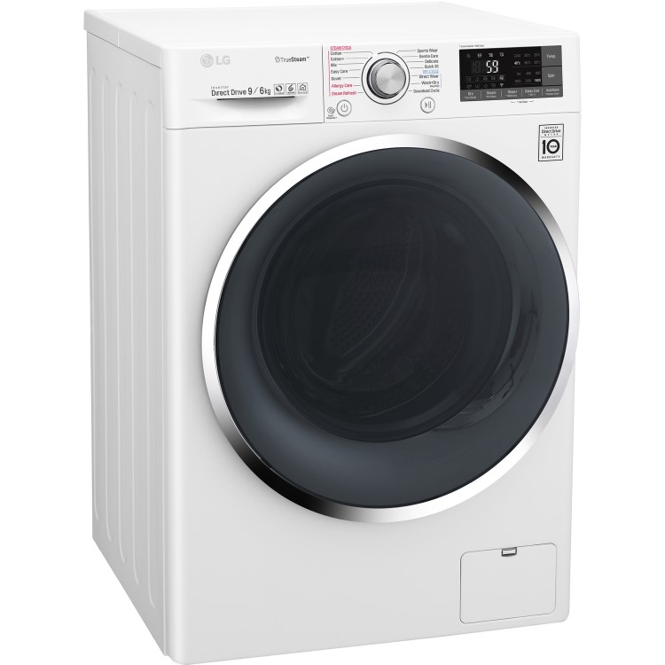 LG F4J8FH2W Smart ThinQ 9kg Wash 6kg Dry 1400rpm Freestanding Washer Dryer - White