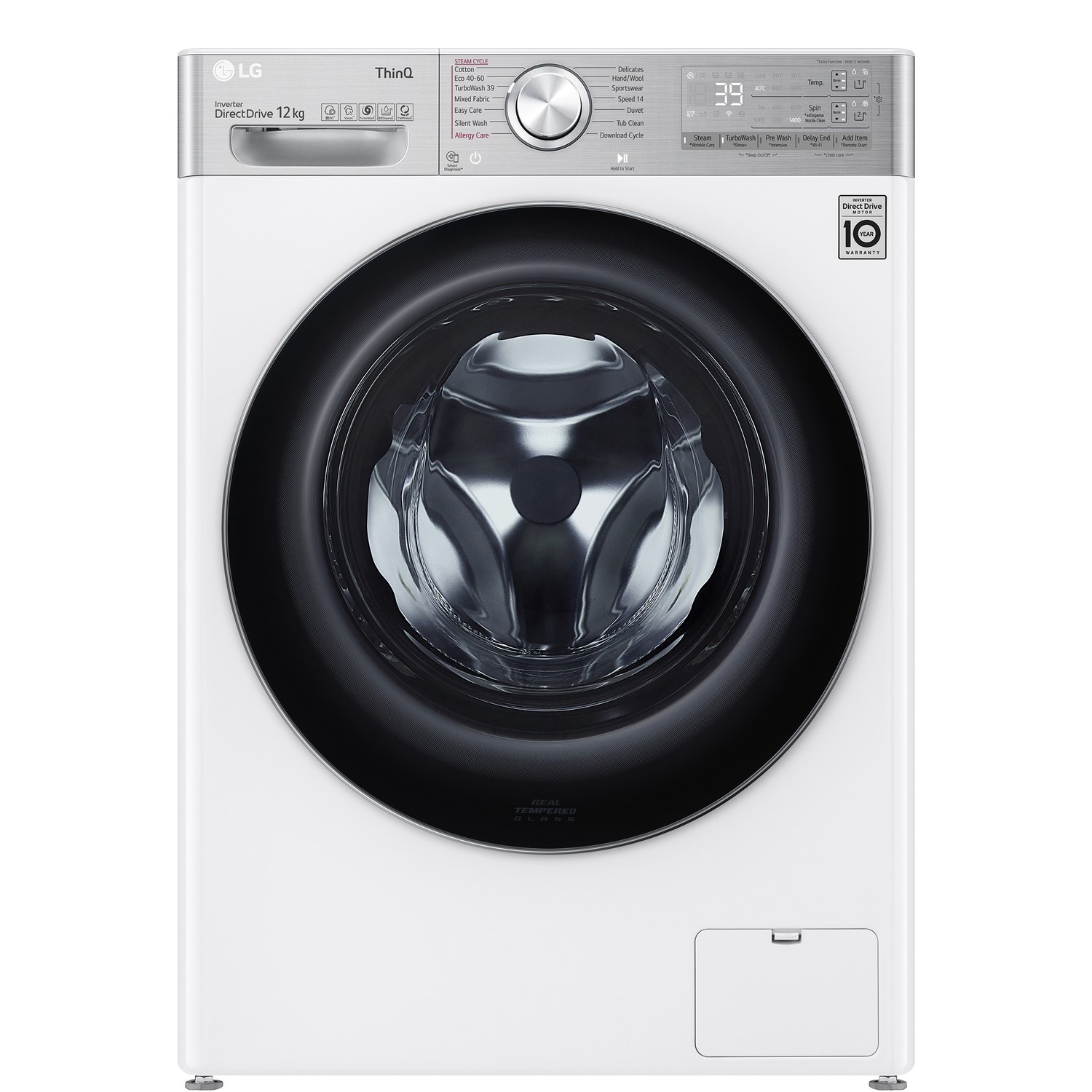 LG V11 12kg 1400rpm Freestanding Washing Machine - White