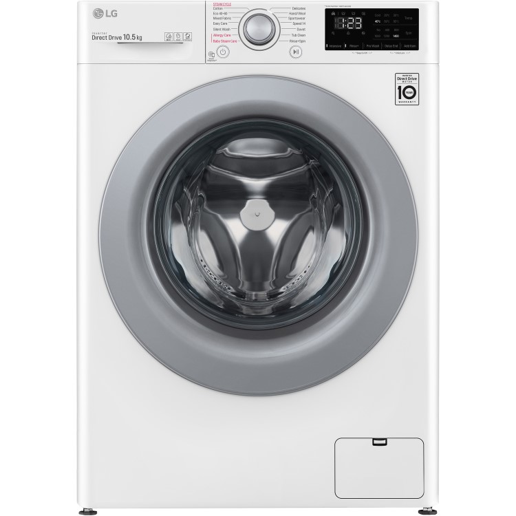 GRADE A1 - LG F4V310WSE 10.5kg 1400rpm Freestanding Washing Machine - White