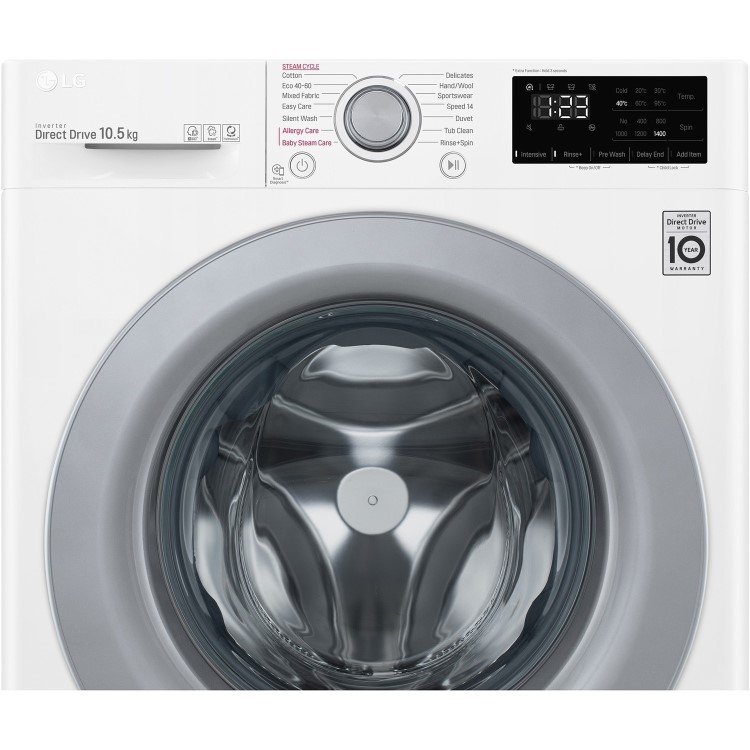 GRADE A1 - LG F4V310WSE 10.5kg 1400rpm Freestanding Washing Machine - White