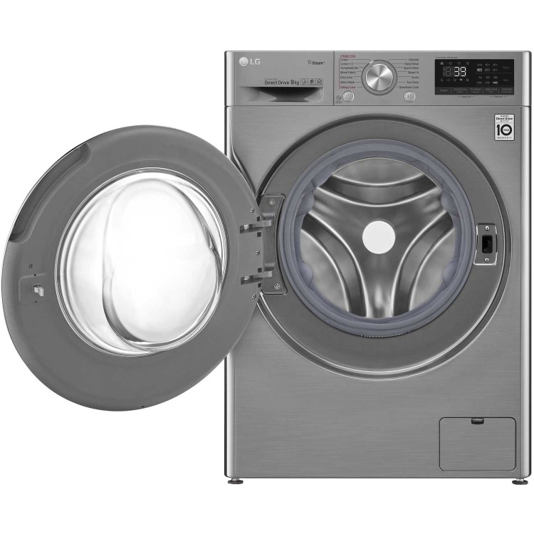 LG F4V709STS 9kg 1400rpm AI DD Freestanding Washing Machine With TurboWash 360 & Steam - Graphite