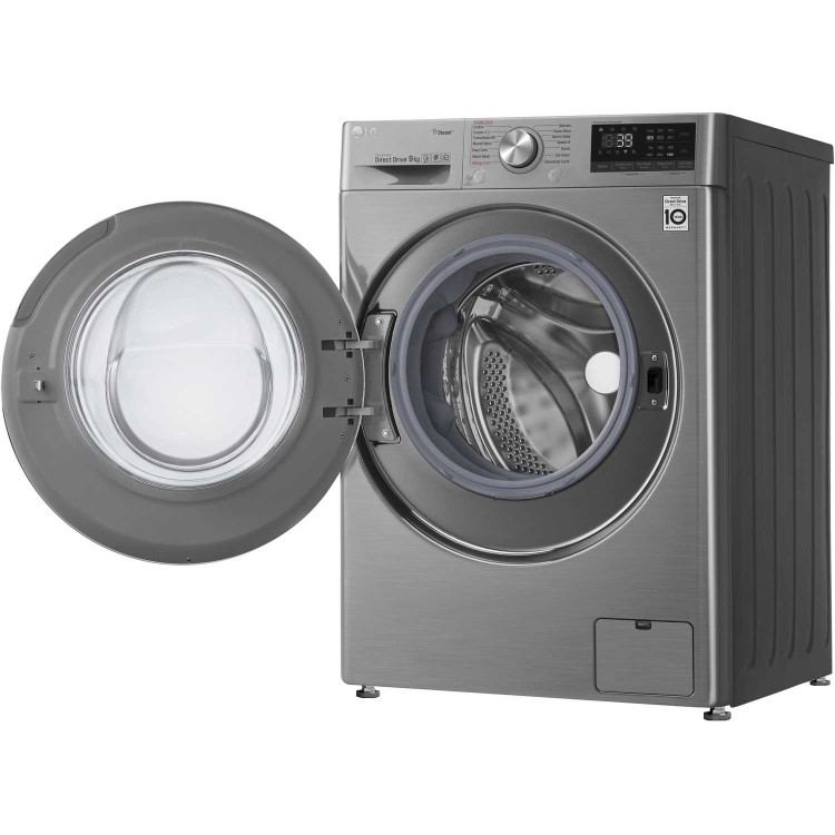 LG F4V709STS 9kg 1400rpm AI DD Freestanding Washing Machine With TurboWash 360 & Steam - Graphite