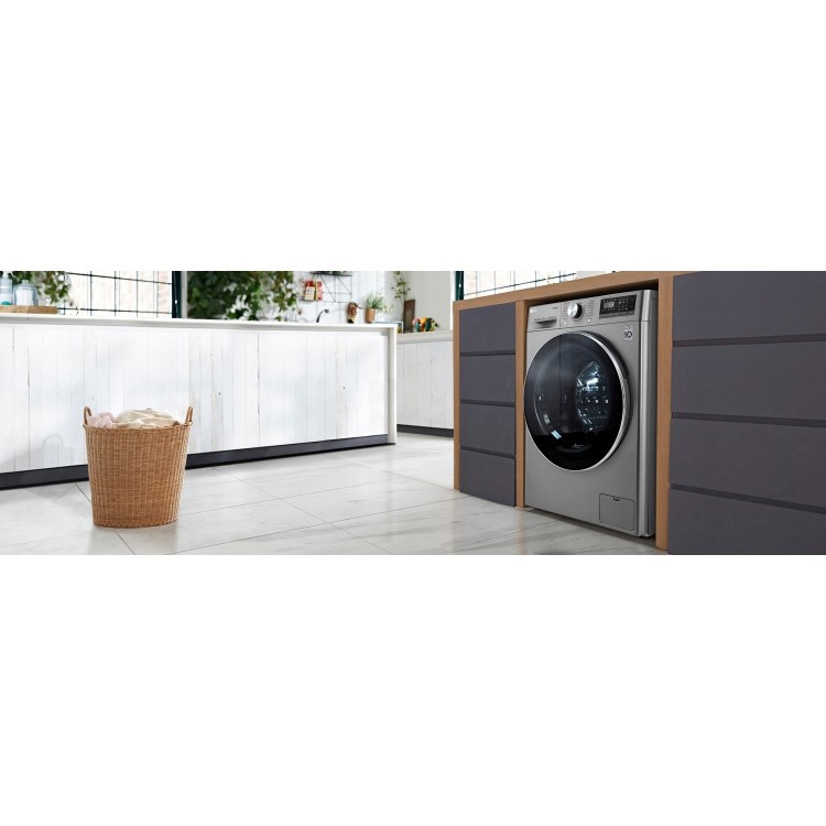 LG F4V709STS 9kg 1400rpm AI DD Freestanding Washing Machine With TurboWash 360 & Steam - Graphite