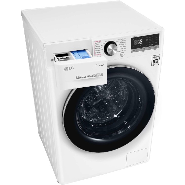 GRADE A2 - LG F4V710WTS 10.5kg 1400rpm AI DD Freestanding Washing Machine With TurboWash 360 & Steam - White