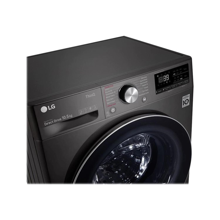 LG F4V910BTSE 10.5kg 1360rpm Freestanding Washing Machine - Black
