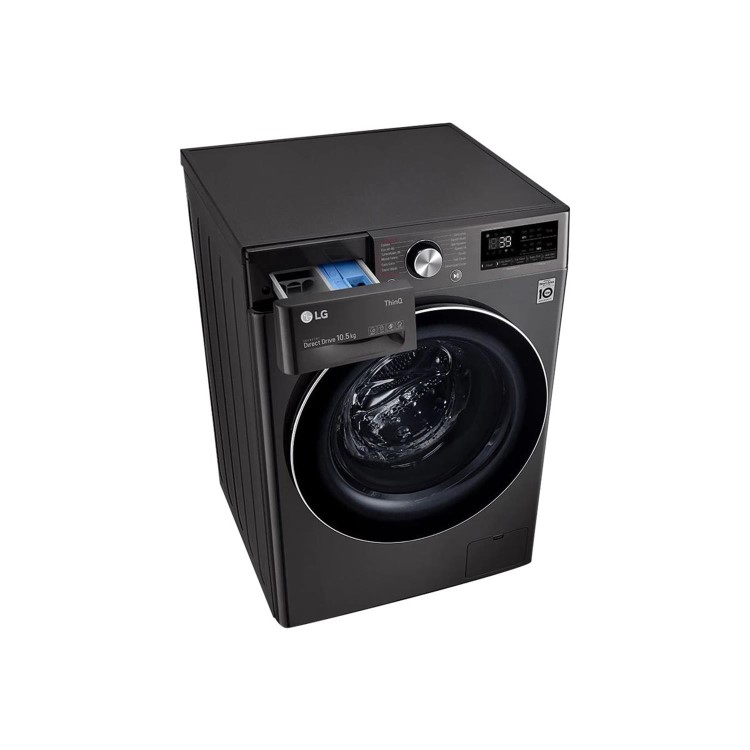 LG F4V910BTSE 10.5kg 1360rpm Freestanding Washing Machine - Black