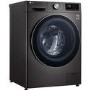 LG F4V910BTS 10.5kg 1400rpm AI DD Freestanding Washing Machine With TurboWash 360 & Steam - Black Steel