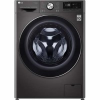 LG F4V910BTS 10.5kg 1400rpm AI DD Freestanding Washing Machine With TurboWash 360 & Steam - Black Steel