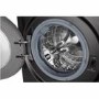 LG F4V910BTS 10.5kg 1400rpm AI DD Freestanding Washing Machine With TurboWash 360 & Steam - Black Steel