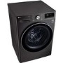 LG F4V910BTS 10.5kg 1400rpm AI DD Freestanding Washing Machine With TurboWash 360 & Steam - Black Steel