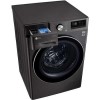 LG F4V910BTS 10.5kg 1400rpm AI DD Freestanding Washing Machine With TurboWash 360 &amp; Steam - Black Steel