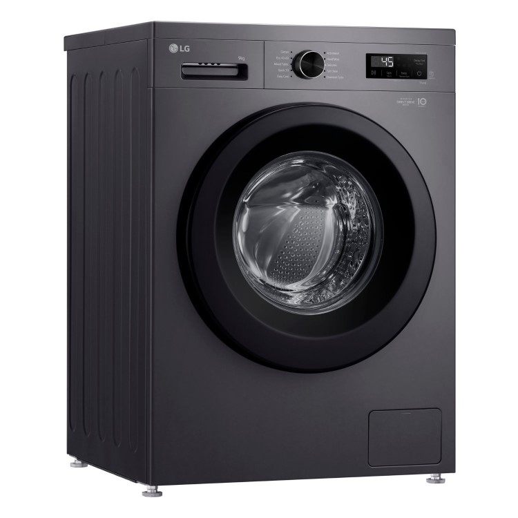 LG X10 Series 9kg 1400rpm Washing Machine - Black