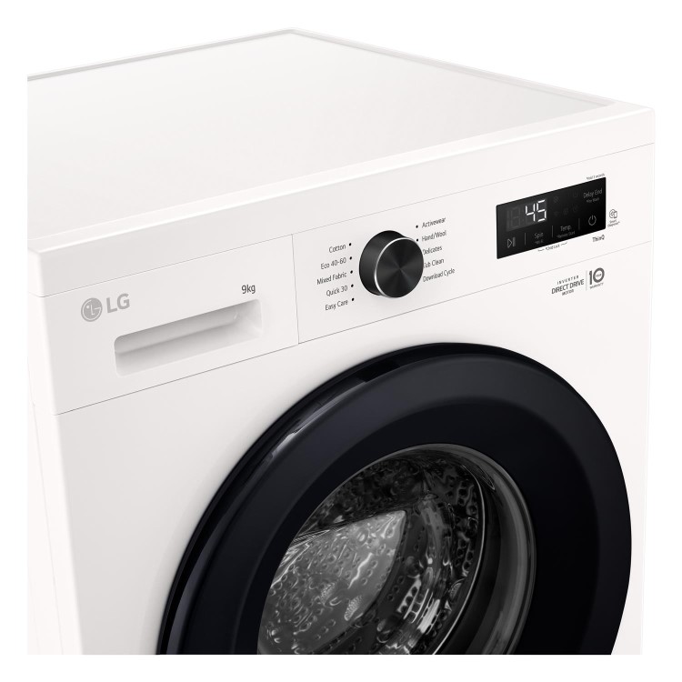 LG X10 Series 1400rpm Washing Machine - White