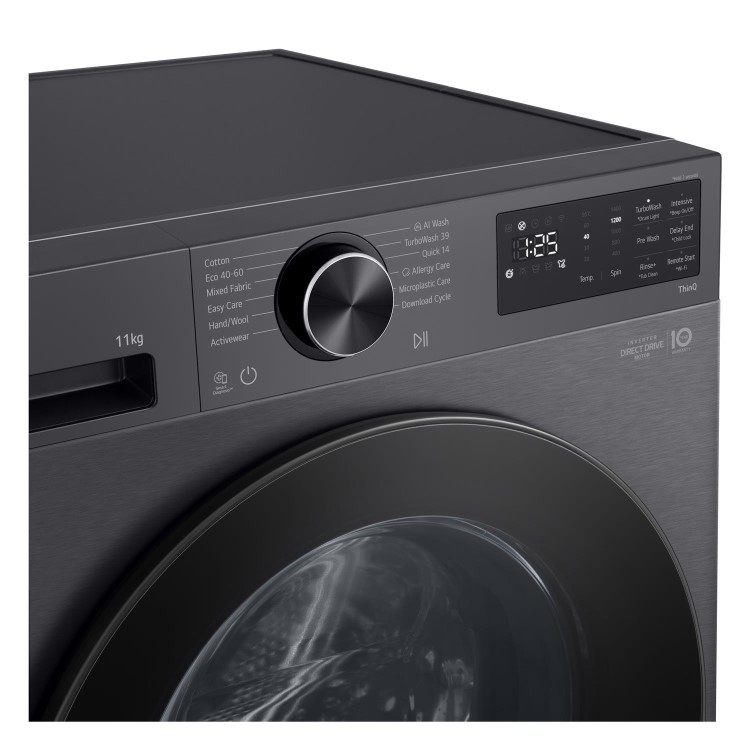 LG VX50 Series AI Direct Drive 11kg 1400rpm Washing Machine - Graphite