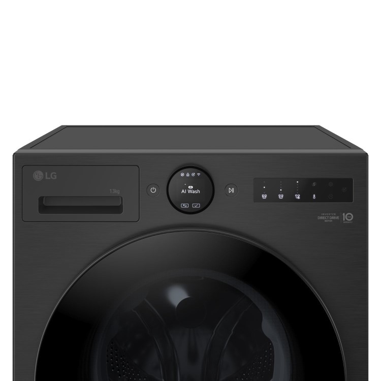 LG VX70 Series 13kg 1400rpm Washing Machine - Black
