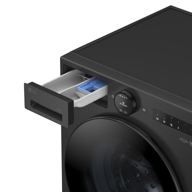 LG VX70 Series 13kg 1400rpm Washing Machine - Black