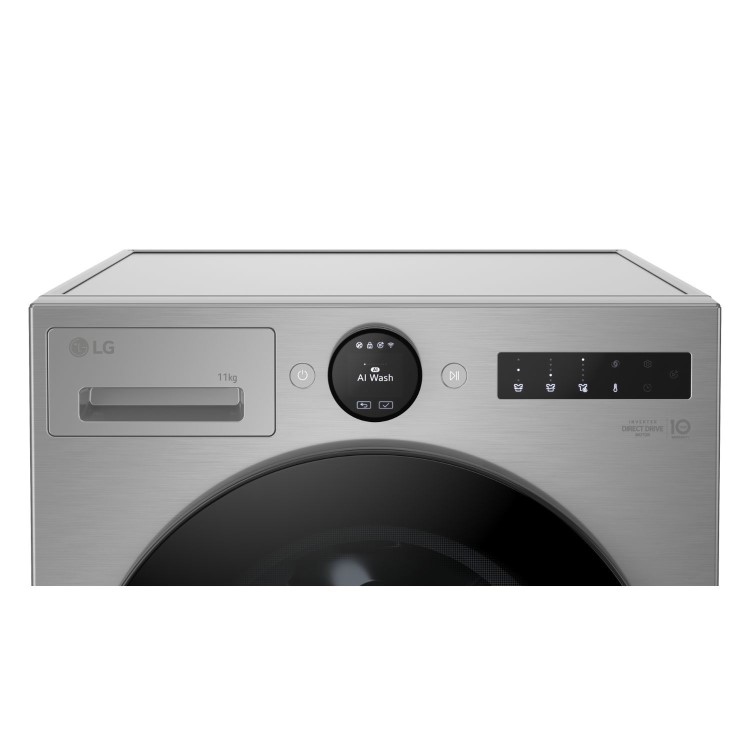 LG VX75 Series 11kg 1400rpm Washing Machine - Silver