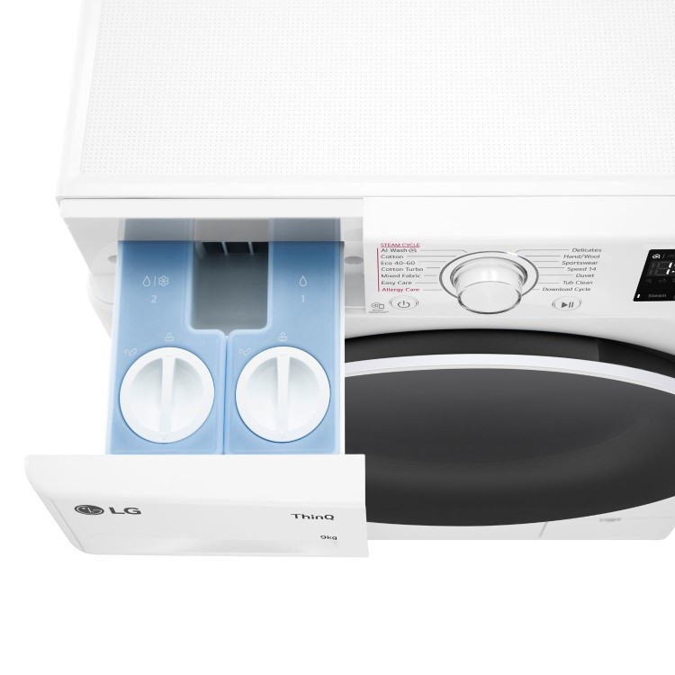 LG EZDispense&#153; 9kg 1400rpm Washing Machine - White