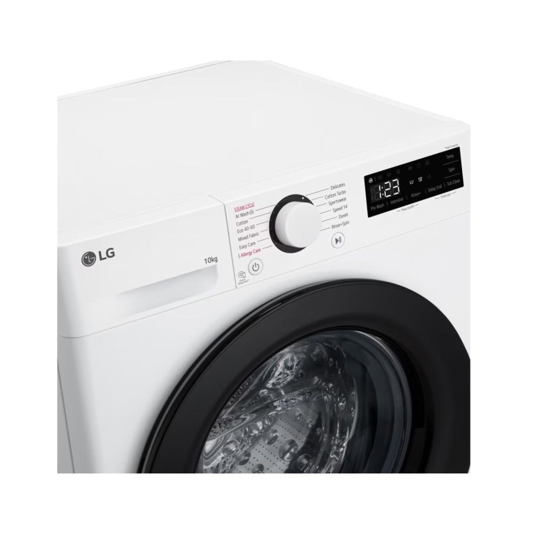 LG Steam 10kg 1400rpm Washing Machine - White